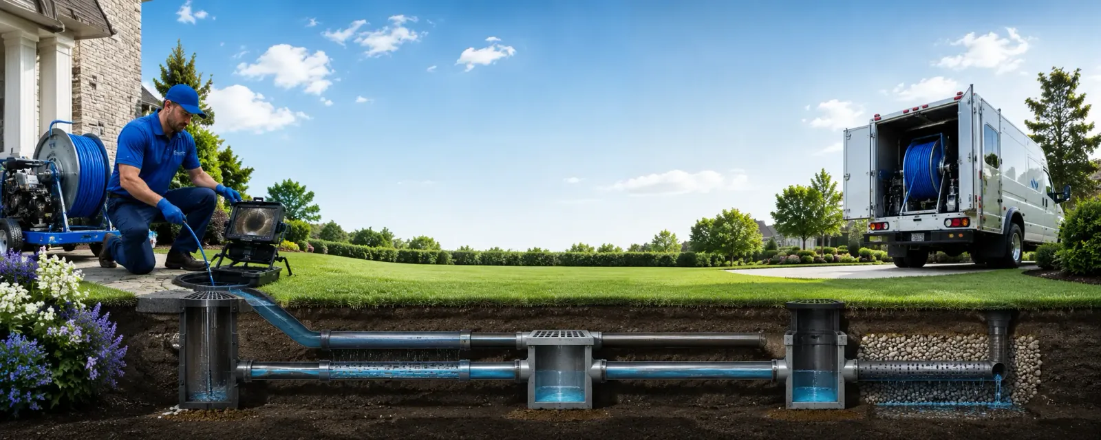 Outdoor drain cleaning information for Monroe, NE